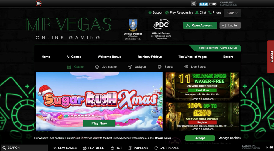 Mr Vegas Sister Sites 2026: The Immense Group Network Explained for UK Players section 1 image